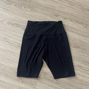 Amazon Basics Black Women's High-Waisted Bike Shorts